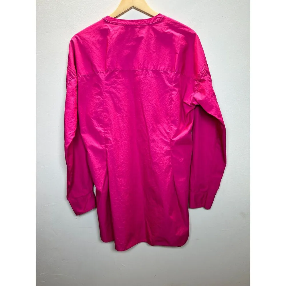 Wilfred Free Women's Size L Pink Oversize Button Front Shirt Long Sleeve EUC - Image 2