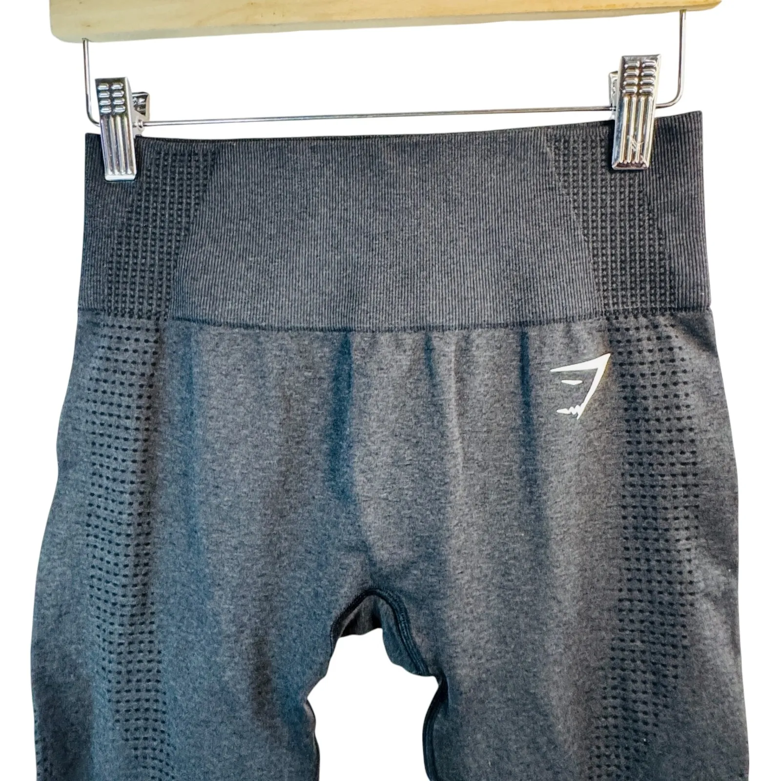 Gymshark Seamless Leggings Black High Waisted Workout Athleisure‎ Sz S Butt - Image 7