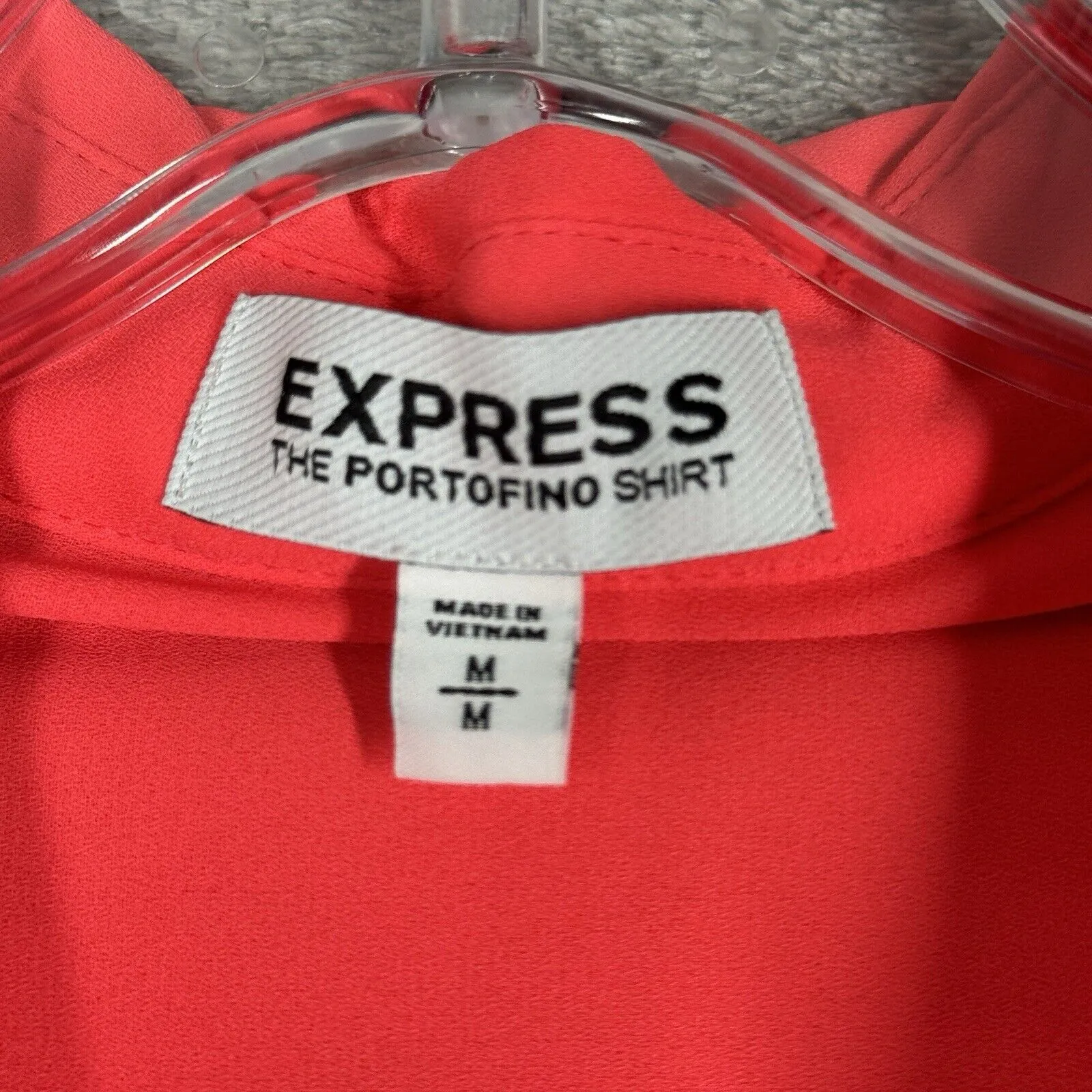 Express Shirt Womens Medium Orange Portofino Office Business High‎ Visibility - Image 5