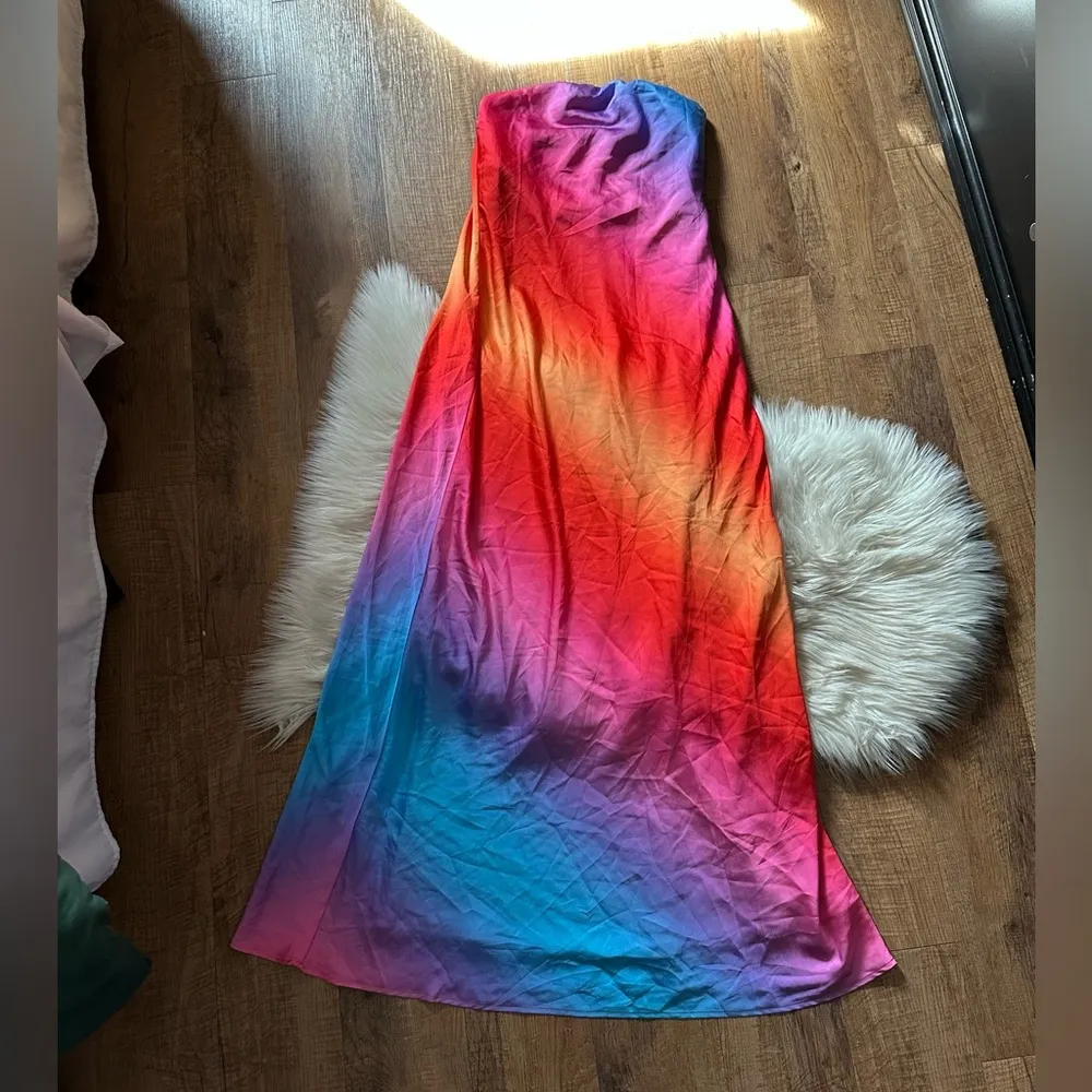 SHOW ME YOUR MUMU Taylor Tube Dress In Sunset Ombré - Image 8