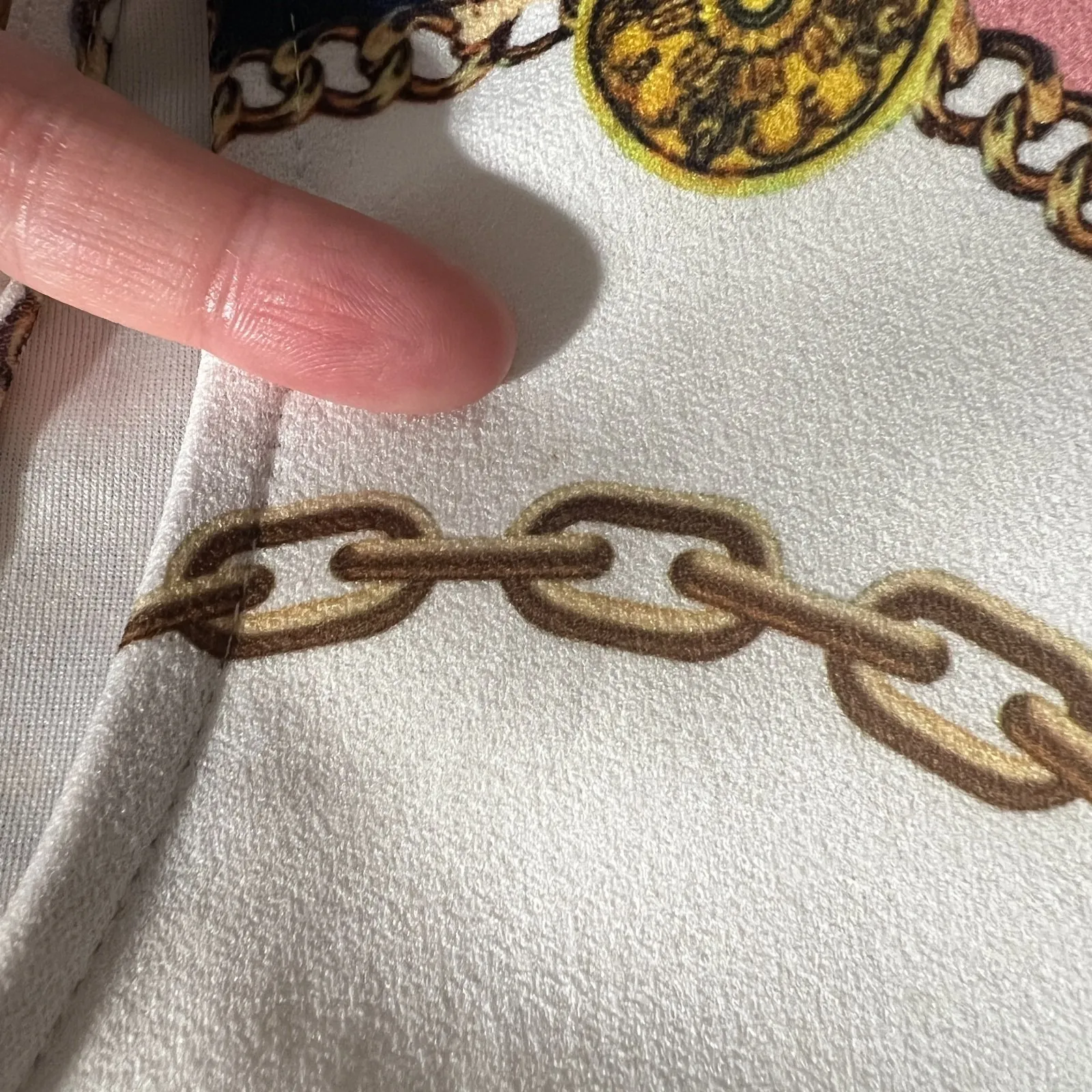 Boston Proper Dress Medium Equestrian Chain Print Short 1/4 Zip Sporty Mod Tunic - Image 10