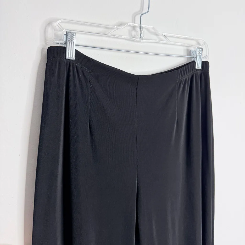 Chico’s Easywear Black Pull On Pants 12 Short Chico 2S Stretch Casual Resortwear - Image 6