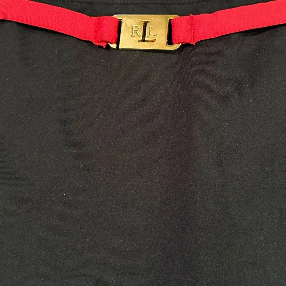 Lauren  Black & Red Mini Sport Skirt Size Small - Image 3