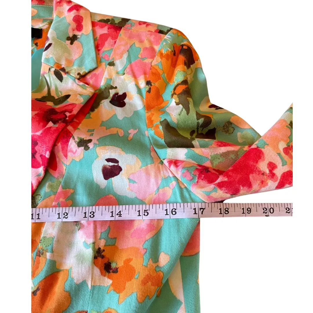 89th and Madison  Floral Spring Blazer Size Small 0616J - Image 4