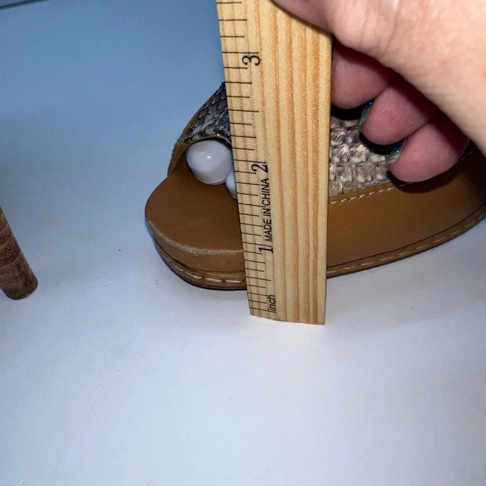 Derek Lam Snakeskin Peep Toe Shoe - Image 14