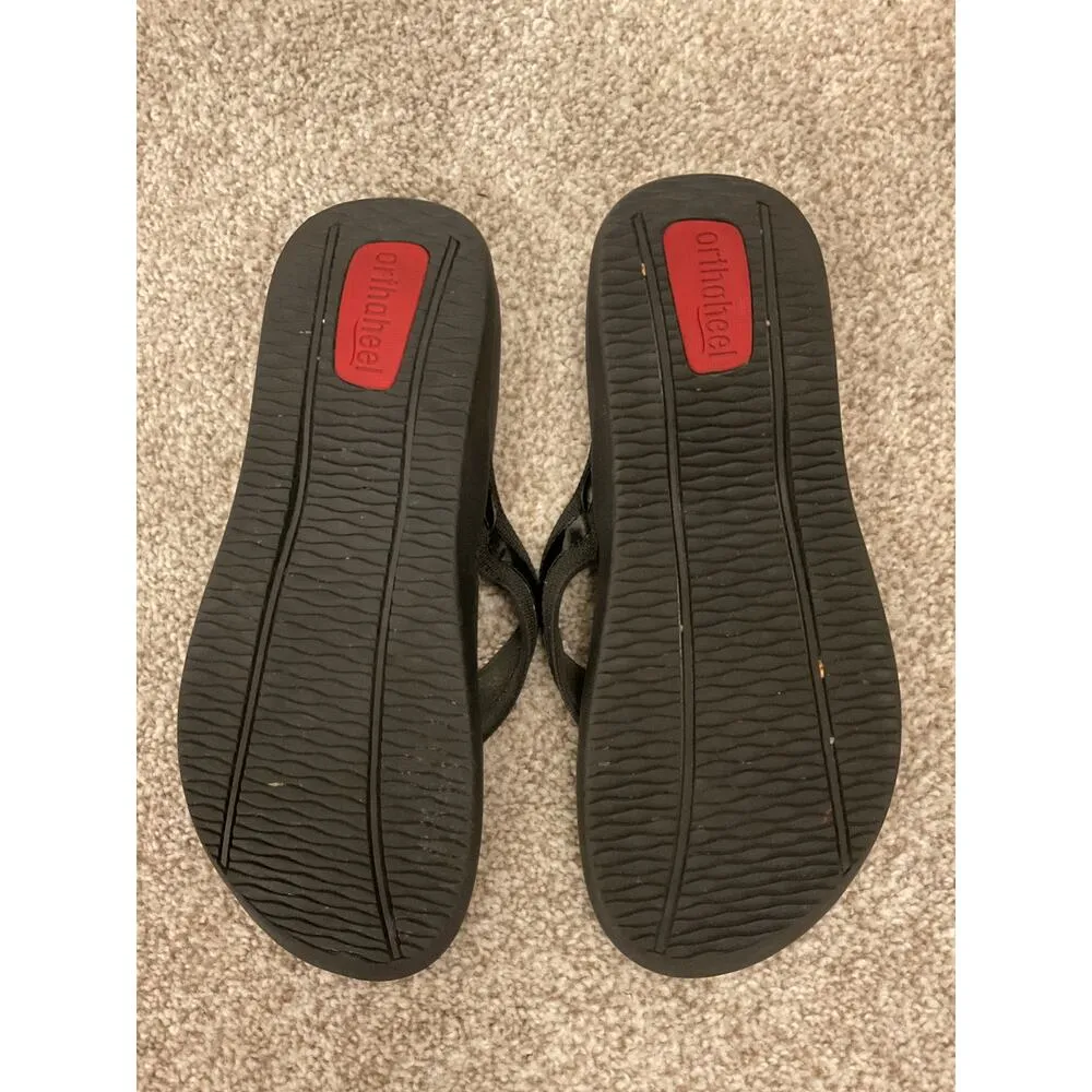 Vionic Orthaheel Tide Thong Orthotic Black FlipFlop Sandal, sz 8.5 - Image 5