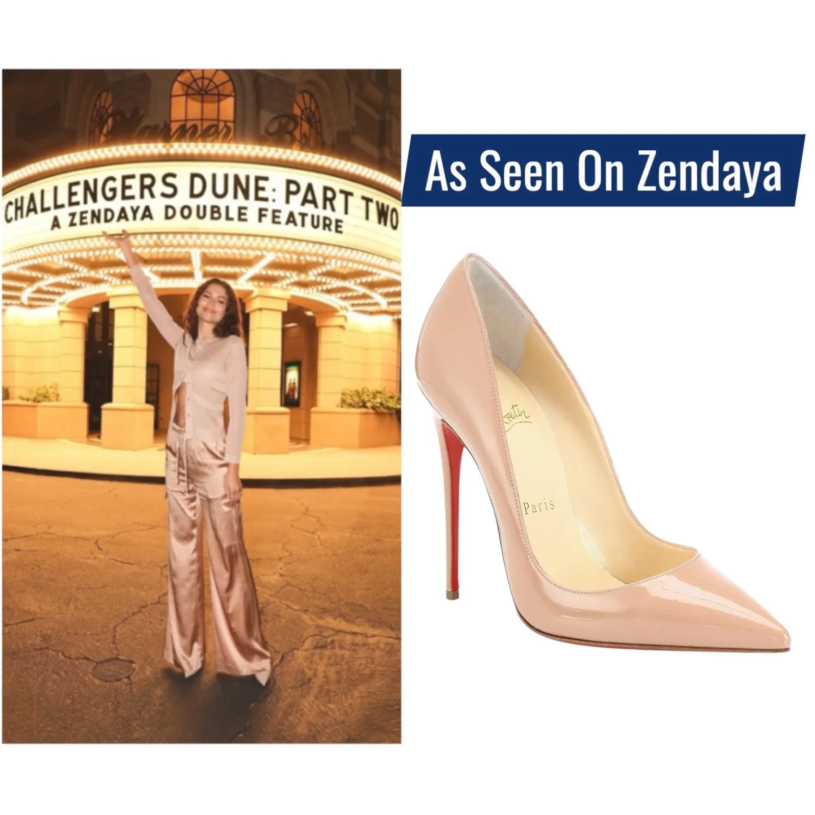 Christian Louboutin So Kate 120mm Patent Leather Pumps Beige Size 37.5 - Image 2