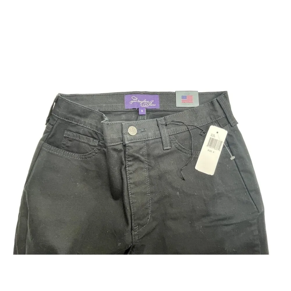 Not Your Daughter's Jeans Black Capri Pants Size 6 Cotton/Spandex 89L - Image 5