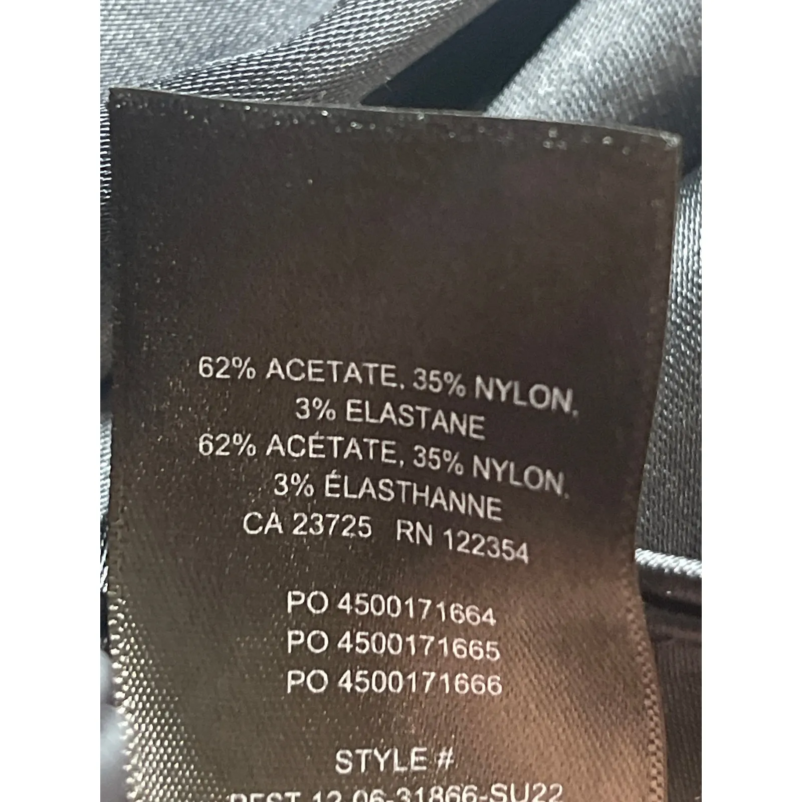 Aritzia Ten by Babaton Women's Black Satin Straight Leg Trousers Dress Pants 10 - Image 4