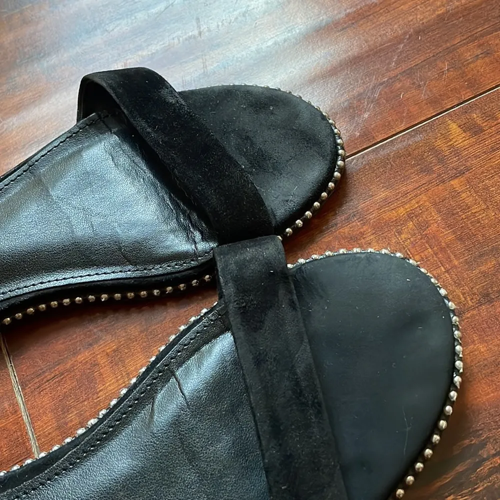 Steve Madden Salute suede pearl black flats - Image 7