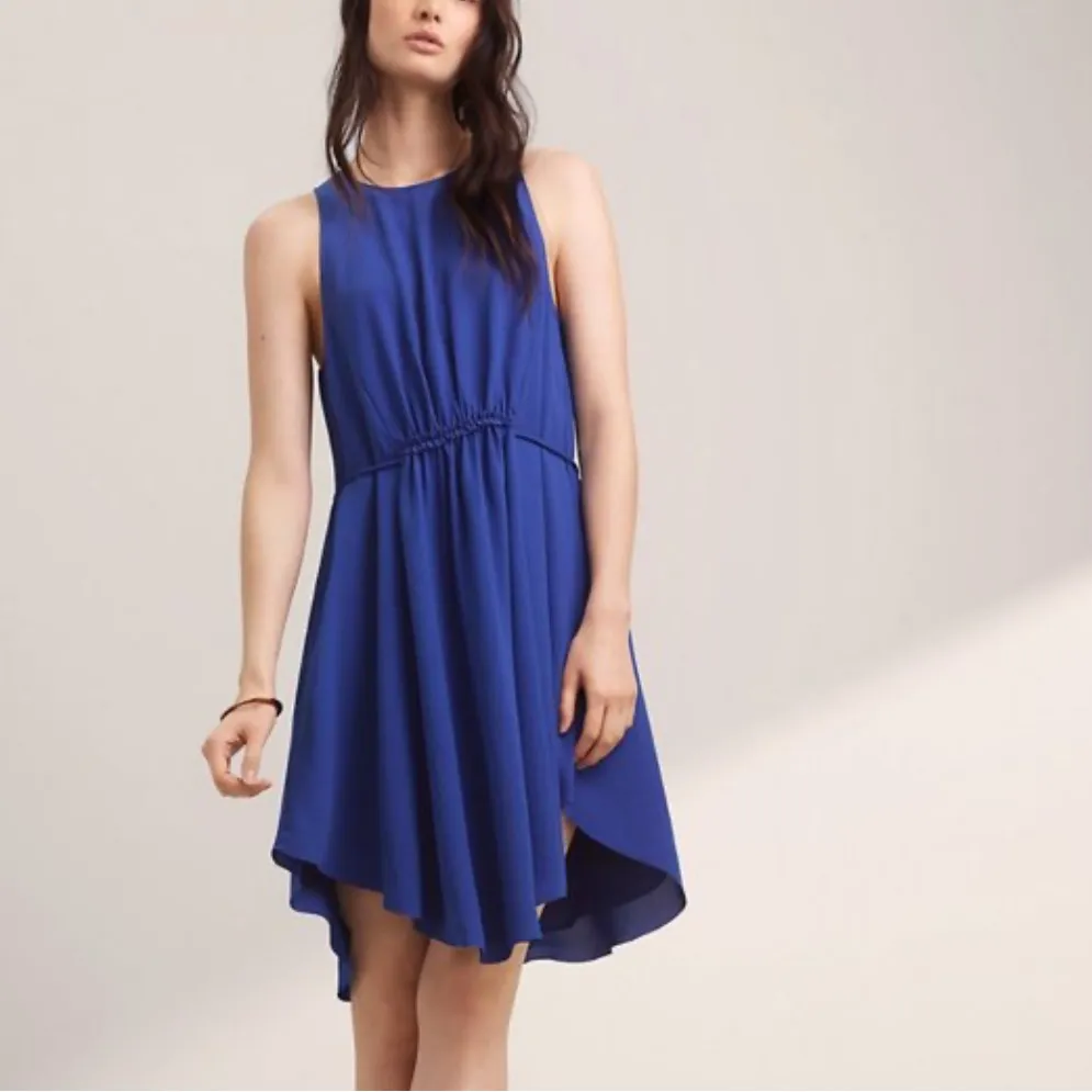 Wilfred Black Lavoisier Dress size Small Sleeveless Belted Cinched Shift Scoop - Image 2