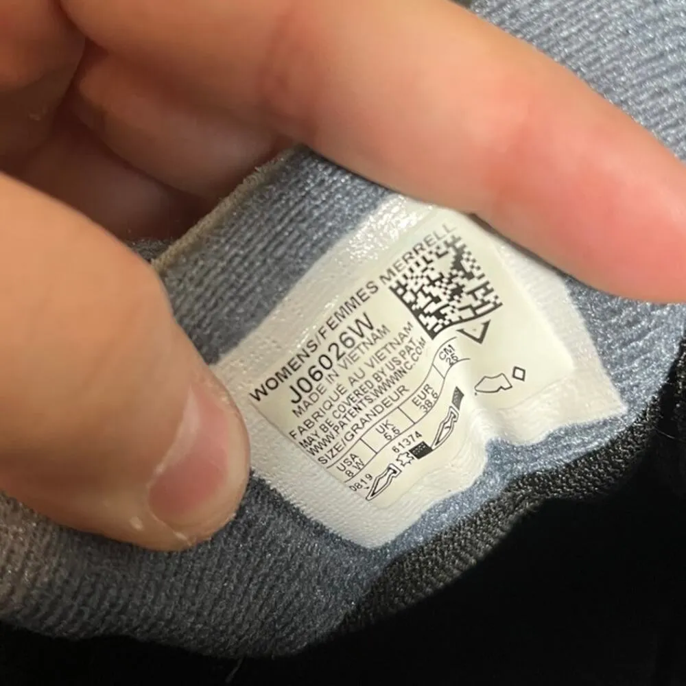 Women’s  Moab 2 Vent Waterproof Grey Athletic Hiking Shoes 8 Wide Vibram - Image 7