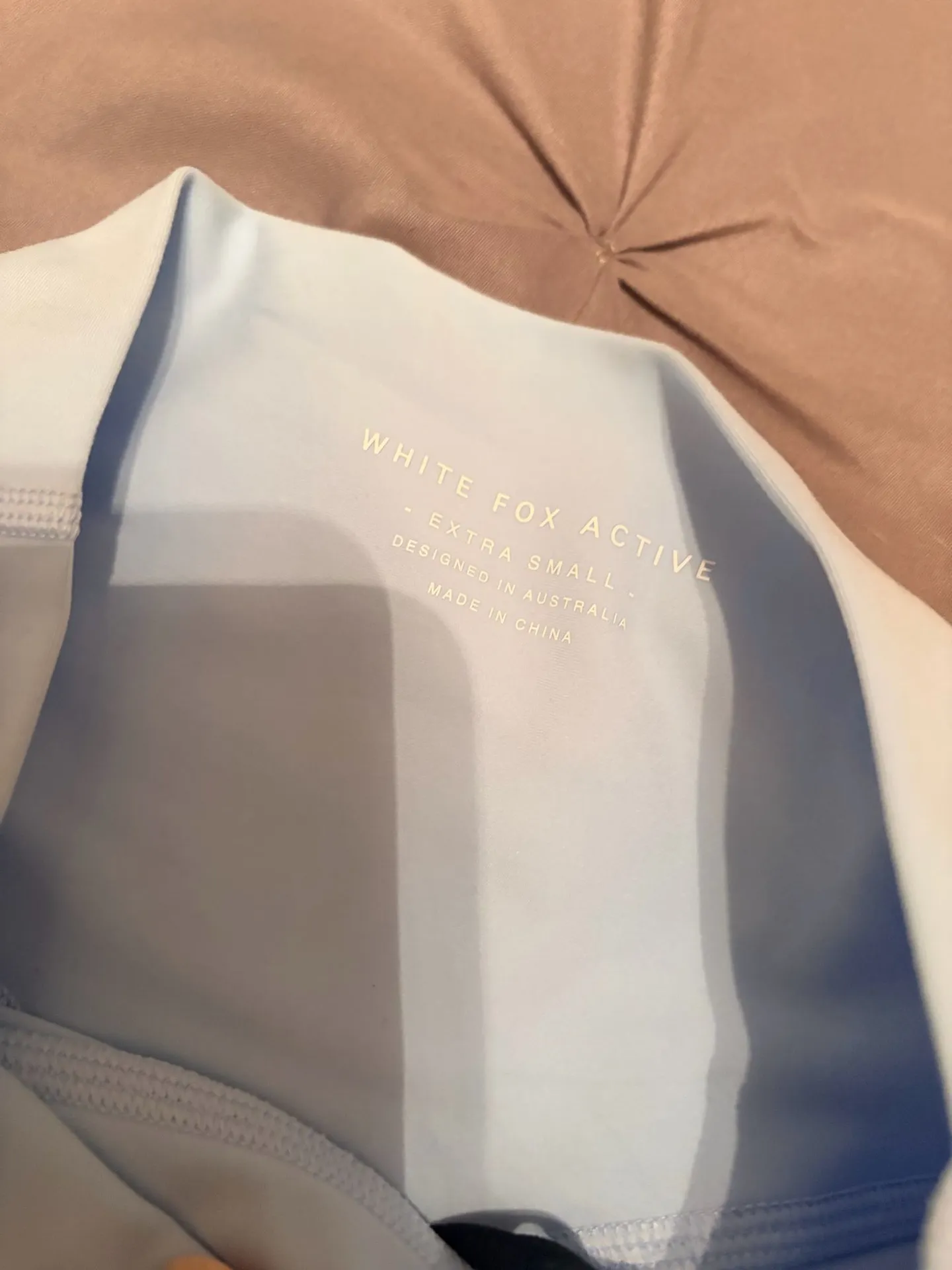 White Fox Boutique  Up High Waisted Shorts 4" Baby Blue - Image 4