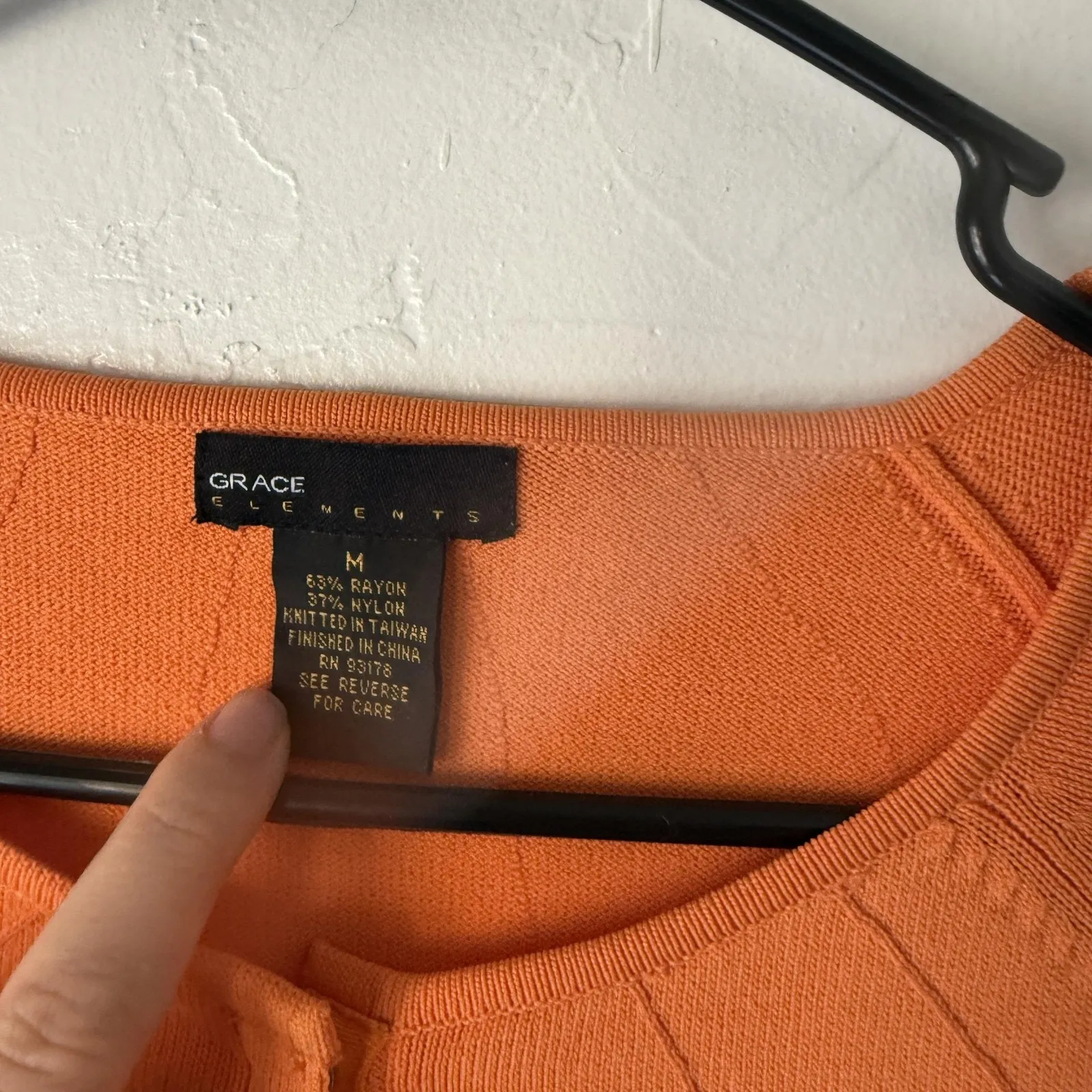 Grace Elements Sweater Y2k Medium Button Front Cardigan Knit Lightweight Stretch - Image 4