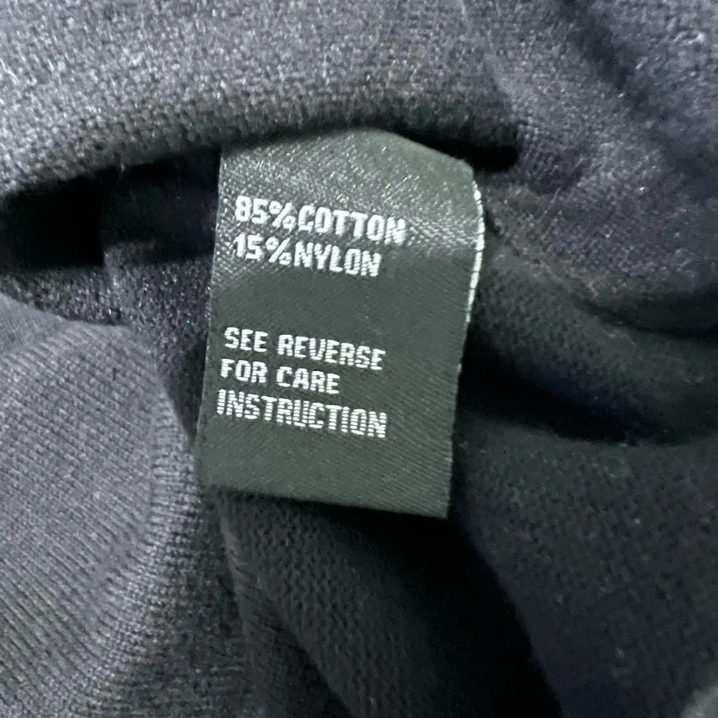 Cliche Black Sheer Bubble Sleeve Pullover Sweater Size Medium - Image 7