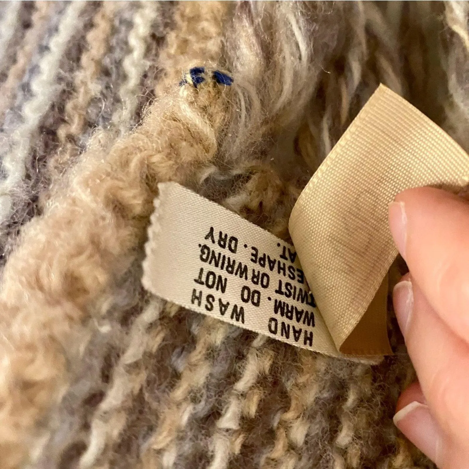 Aris Tan Striped Knit Tassel Scarf Unisex Womens One Size White - Image 8