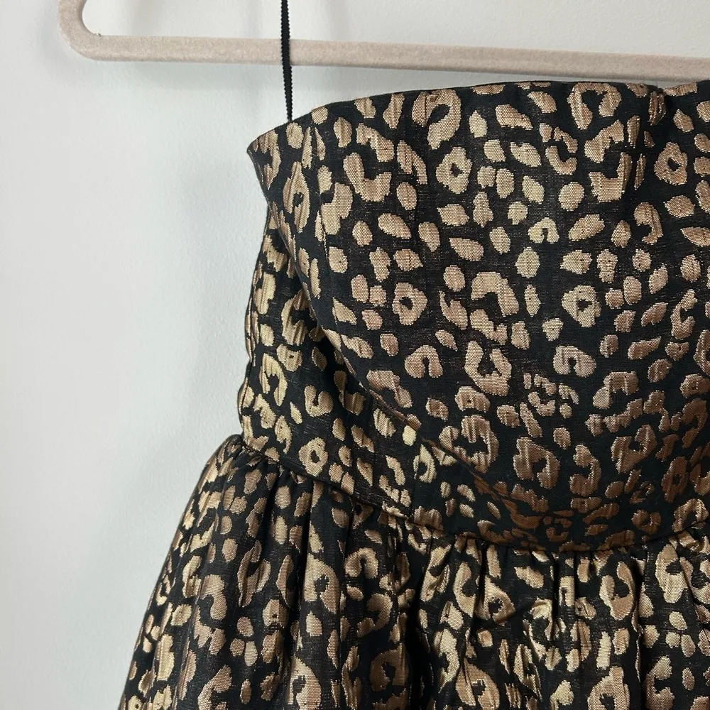 NBD Leopard Print Strapless Mini Dress Sz XS - Image 7