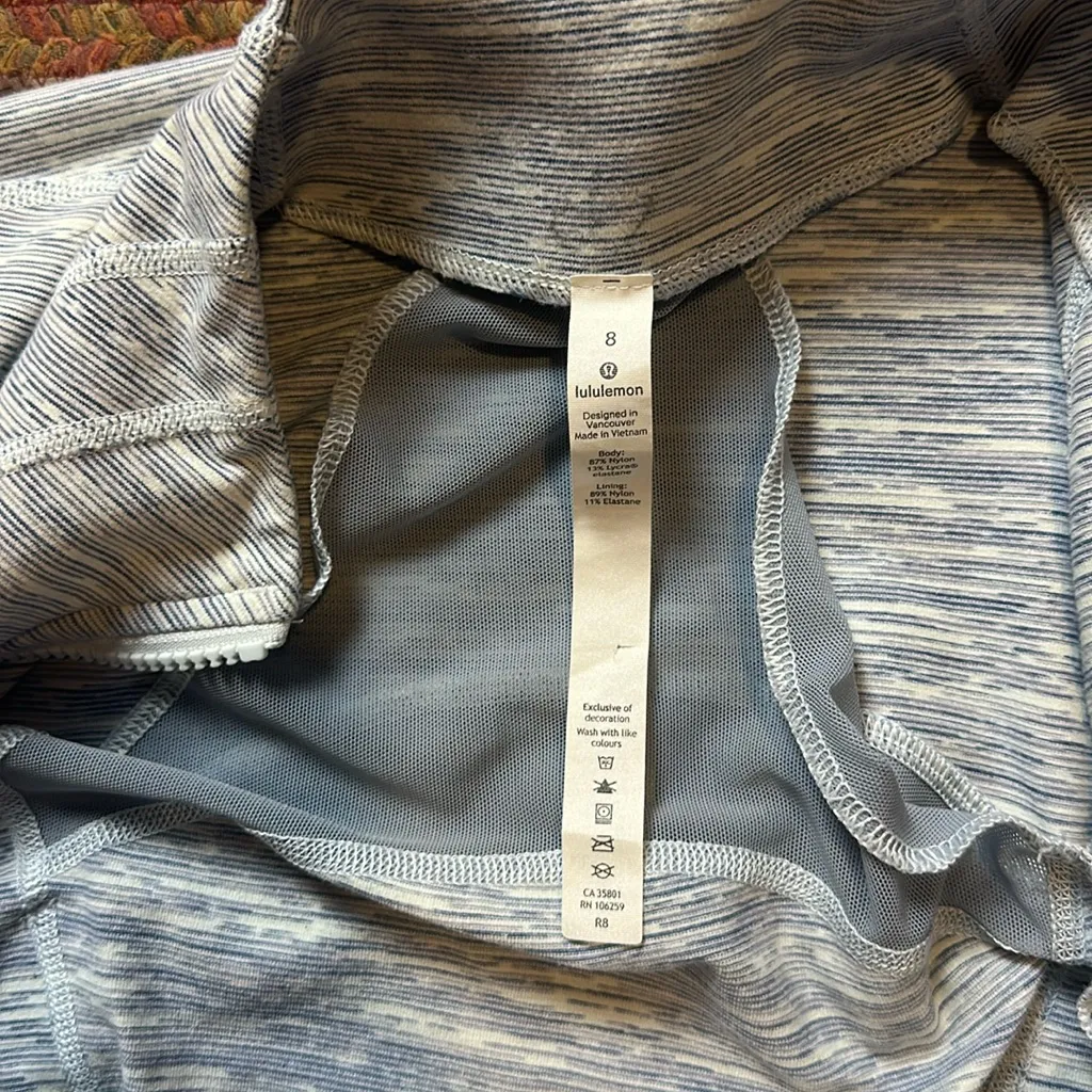 LULULEMON LUON DEFINE JACKET WEE ARE FROM SPACE SHEER BLUE CHAMBRAY - Image 5