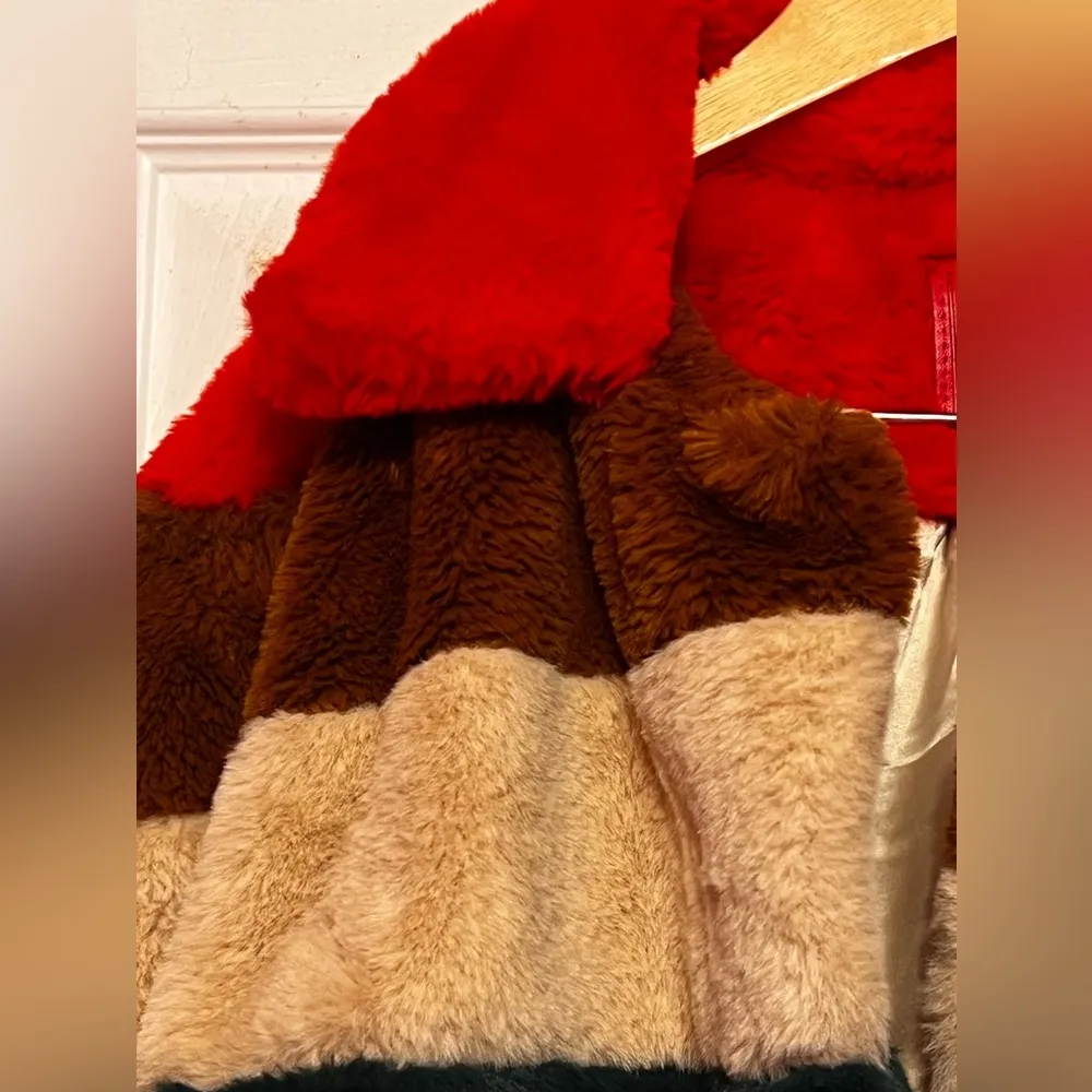 Blank Nyc Rainbow Pop Faux Fur Jacket Multi colors - Image 5