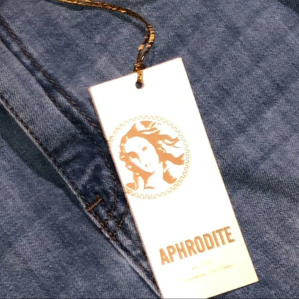 Aphrodite jean skirt! Lace up side effect! NWT - Image 6