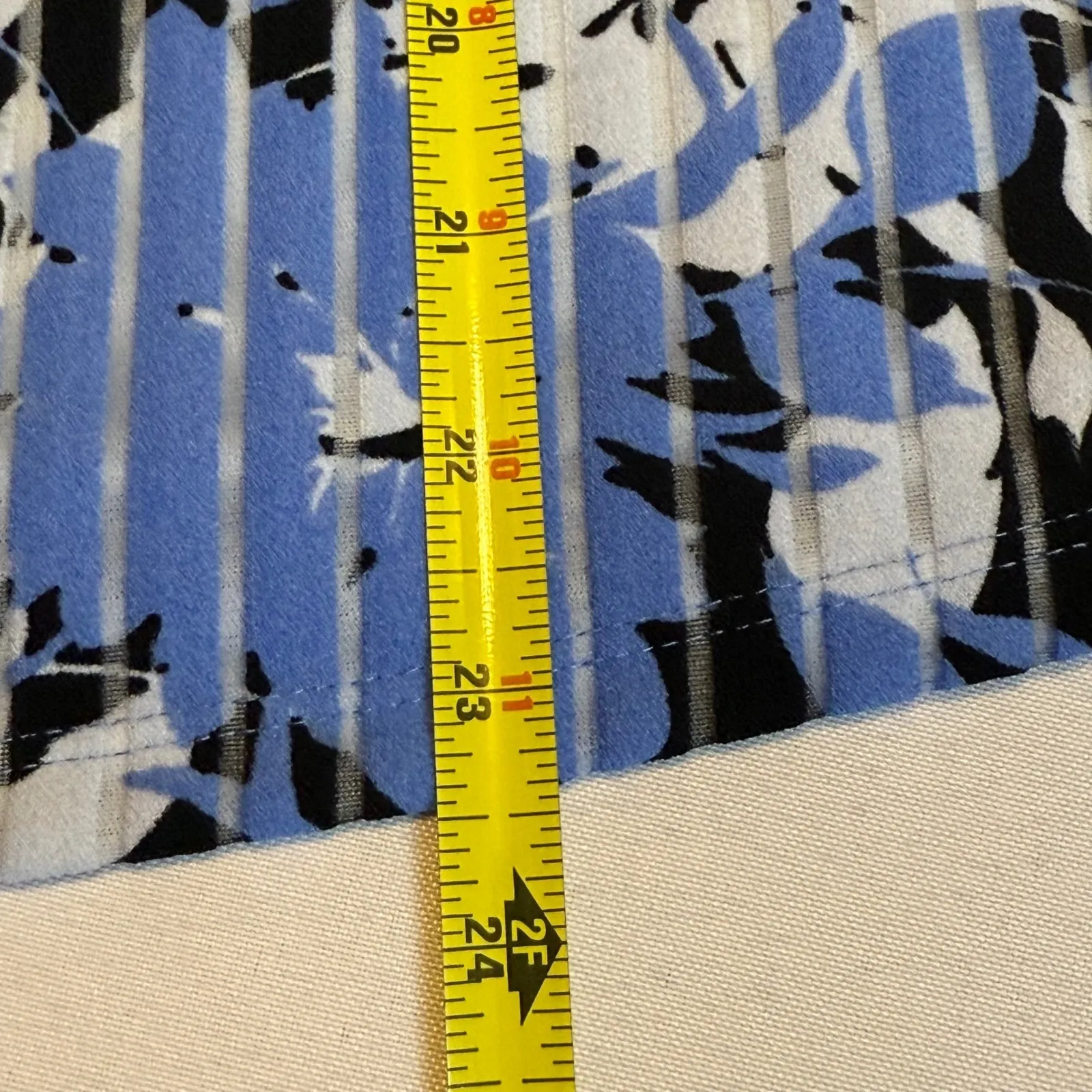 Kasper Women's 2 Piece Outfit Blue‎ Floral Pleated Jacket Tank Top PM Workwear # - Image 10