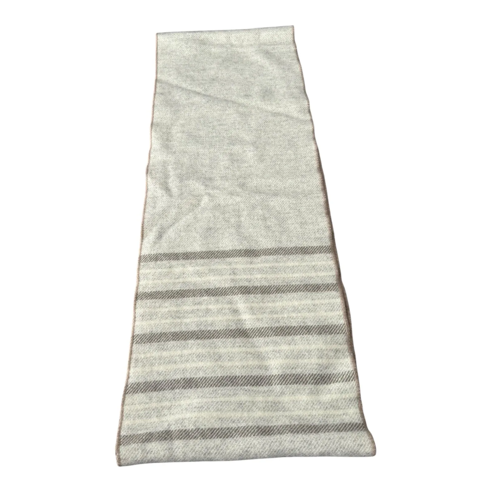 Faribault Woolen Mill Company NWT Scarf Neck Warmer USA Made Striped Gray Wool - Image 6