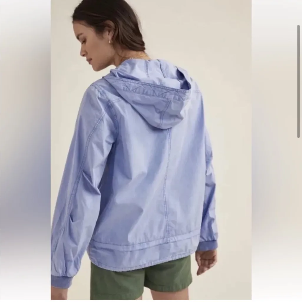 New Pilcro Anthropologie XS Blue Long Sleeve Jessa Utility Jacket w/Pockets - Image 6