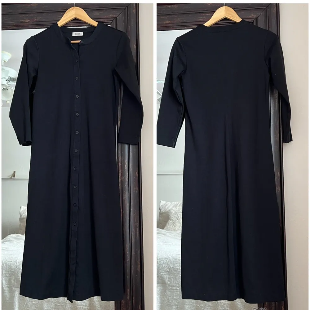 AYR Serenity Pima Cotton Essential Black Dress - Image 3