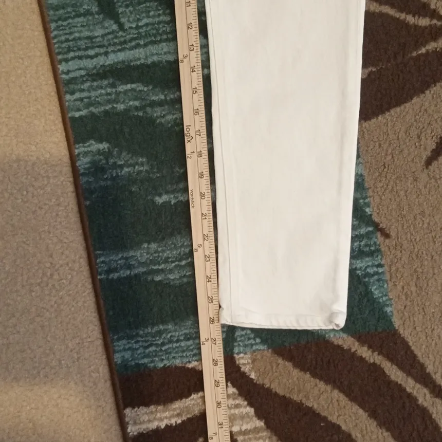 Citizens Of Humanity Isola Slim White Jeans Organic Cotton Viscose Womens 25 - Image 11