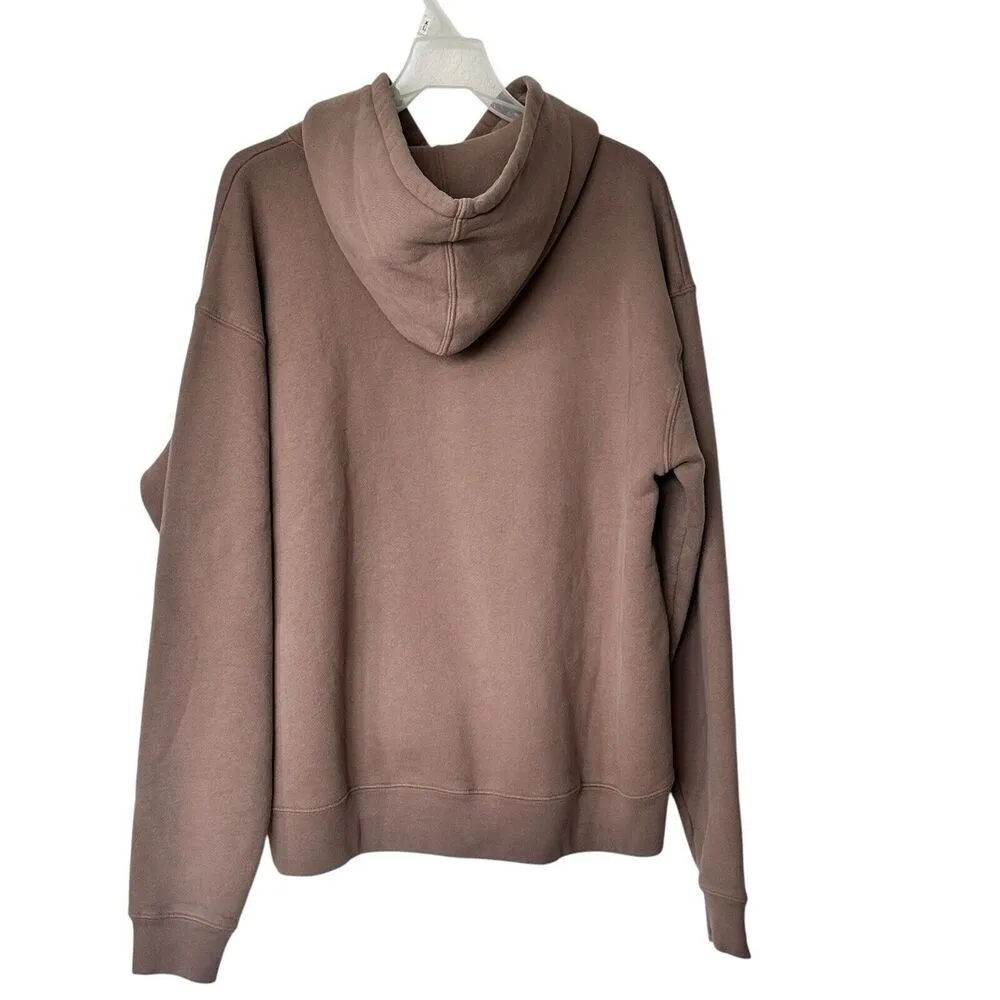 Set Active Los Angeles Penny Small brown oversized hoodie cotton sweatshirt - Image 2