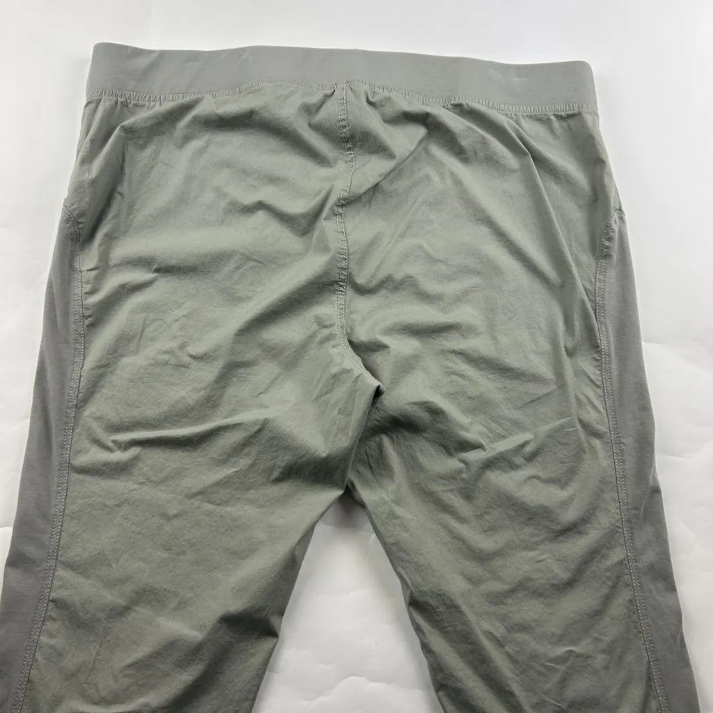 XCVI Light Sage Poplin Canvas Pull On Slim Leg Cropped Pant 2X - Image 6