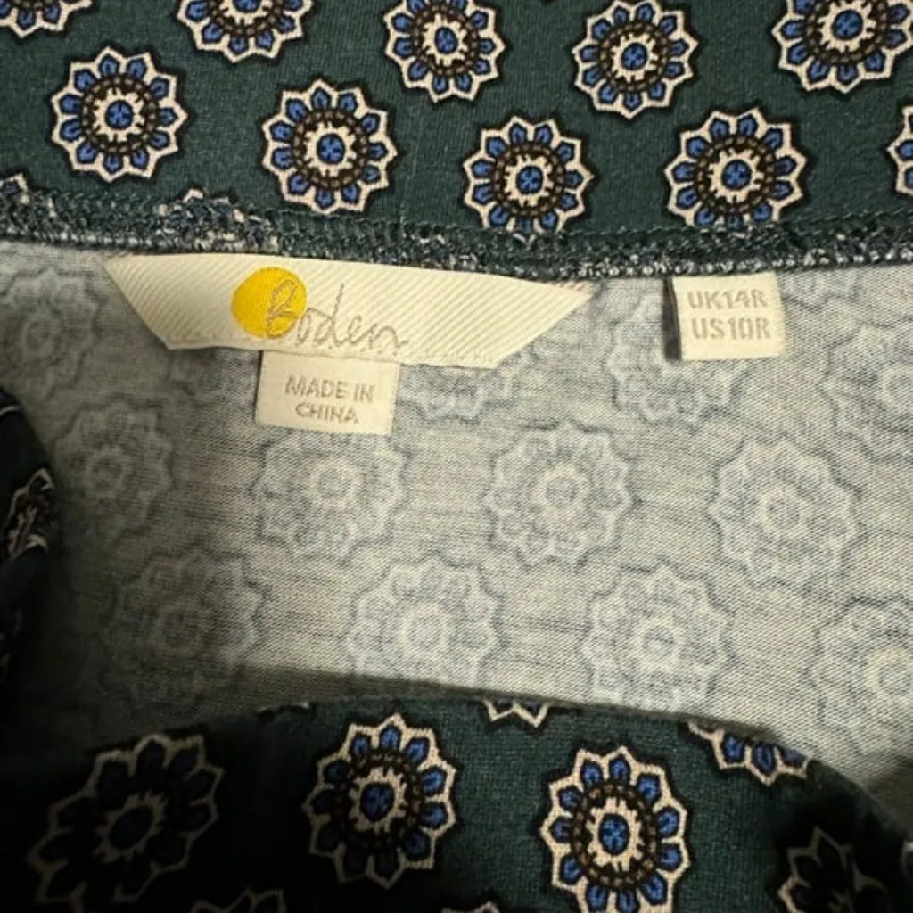 Boden Jersey Wrap Mini Skirt in 14R Blue Size 14 - Image 6