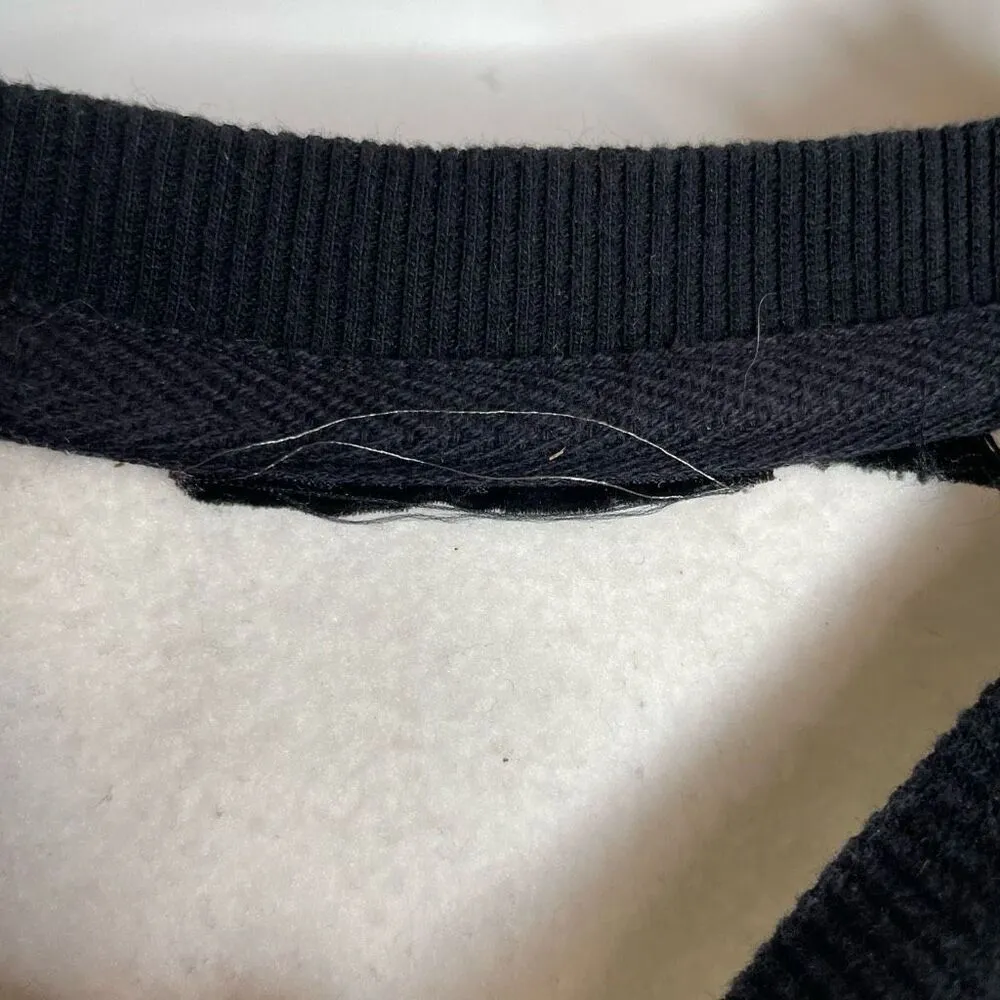 Harley Davidson Colorblocked Metallic Print Pullover Sweatshirt‎ Biker S Small Black - Image 4