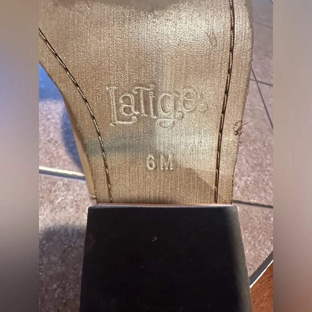 Latigo Tan Kick Woven Split Shaft Booties Blocked Heel. Sz 6M Leather. 2 Inch - Image 10