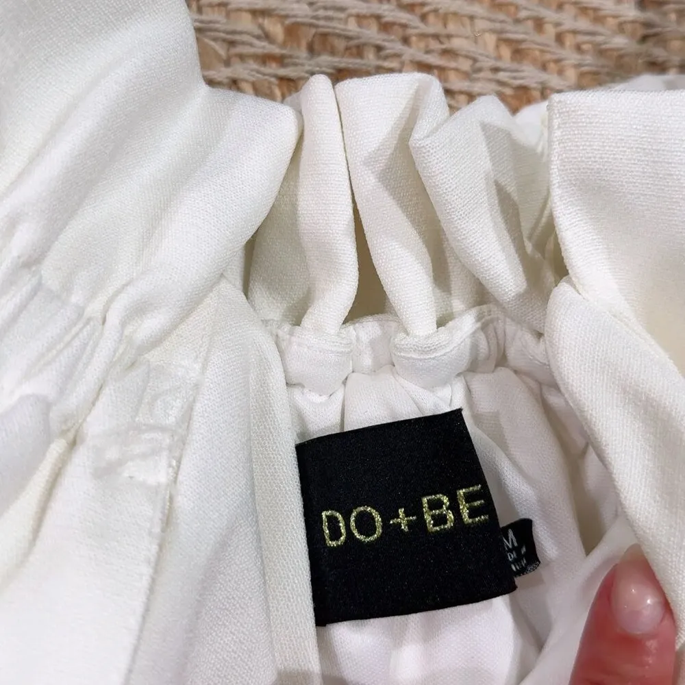 Women's Ivory/White Off The Shoulder Cocktail Mini Dress Size M - Image 9