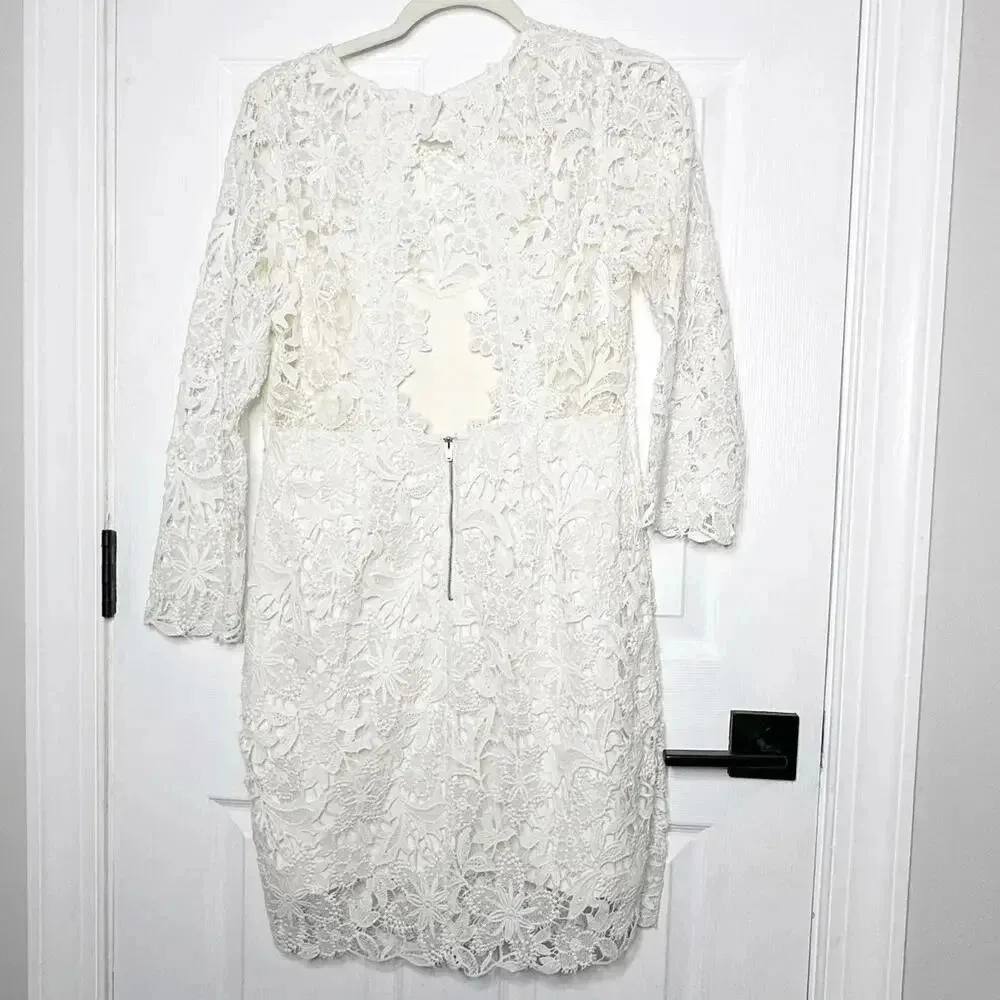 HEARTLOOM Revolve L Long Sleeve Lace‎ Sheath Dress Bridal Wedding Rececption - Image 7
