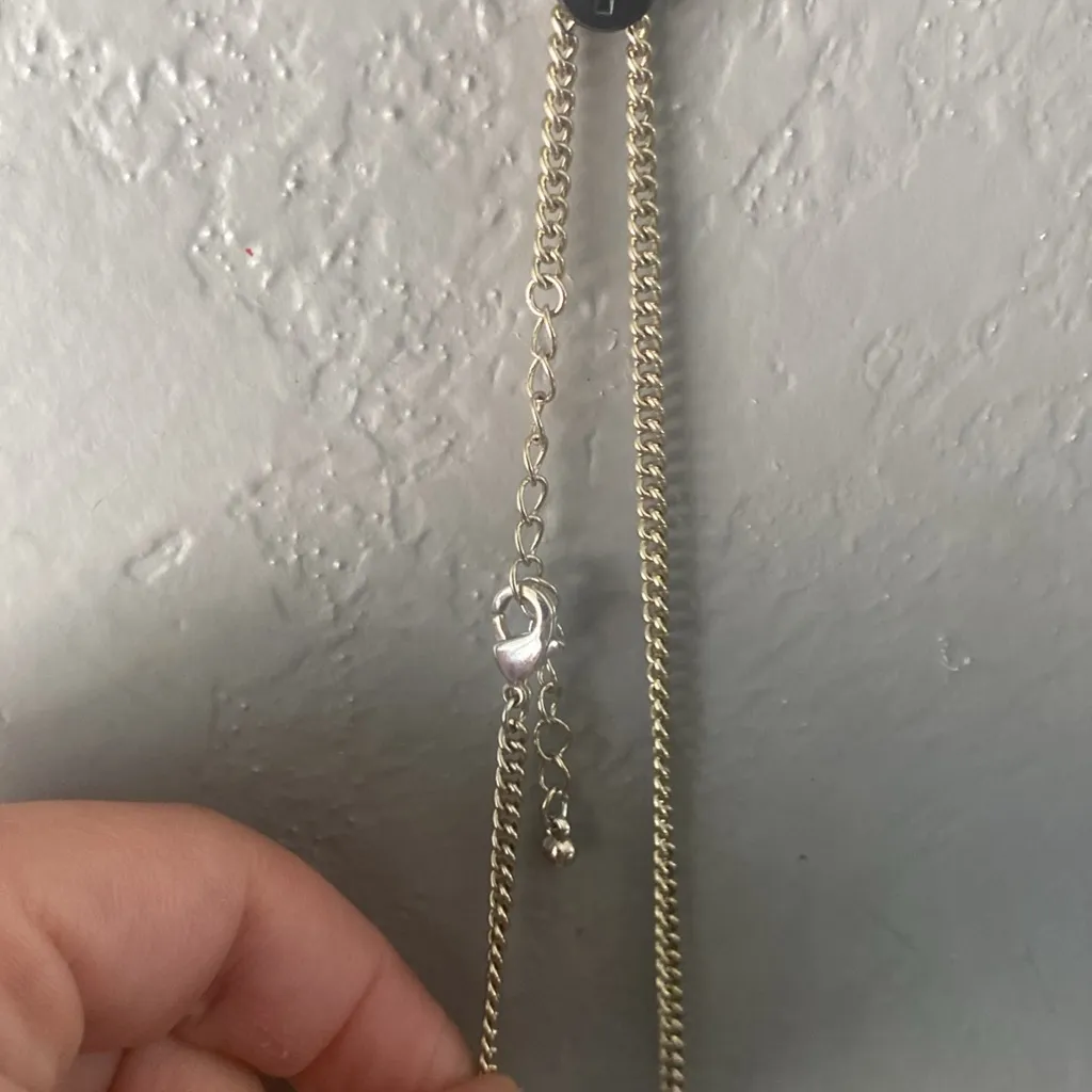 Anthropologie Shiraleah Eulalia Necklace Turquoise Fringe Chains - Image 5