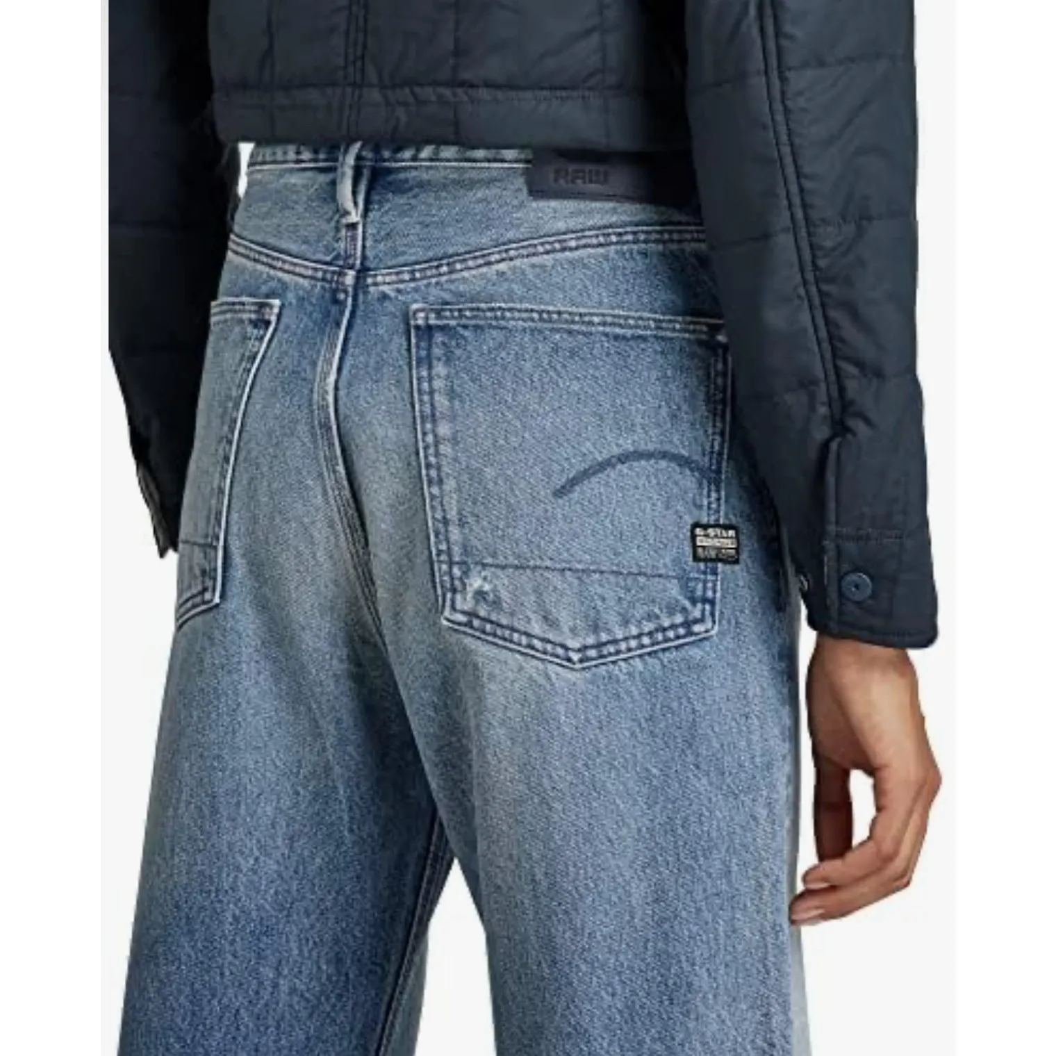 G-Star RAW Type 89 Loose Real Boyfriend Jeans Sun Faded Air Force Blue Size 30 - Image 4