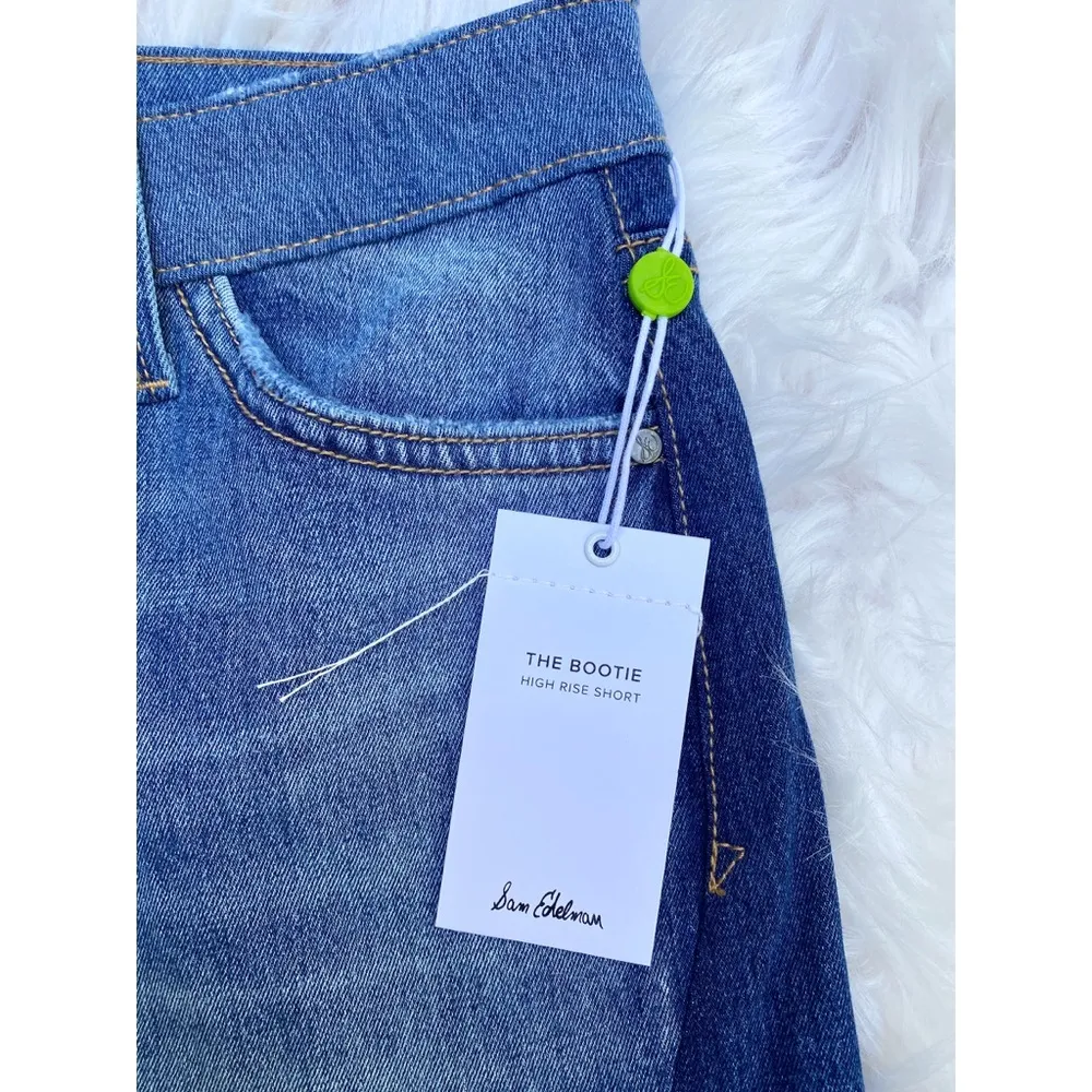 NWT Sam Edelman The Karlie Bootie Denim Shorts - Image 6