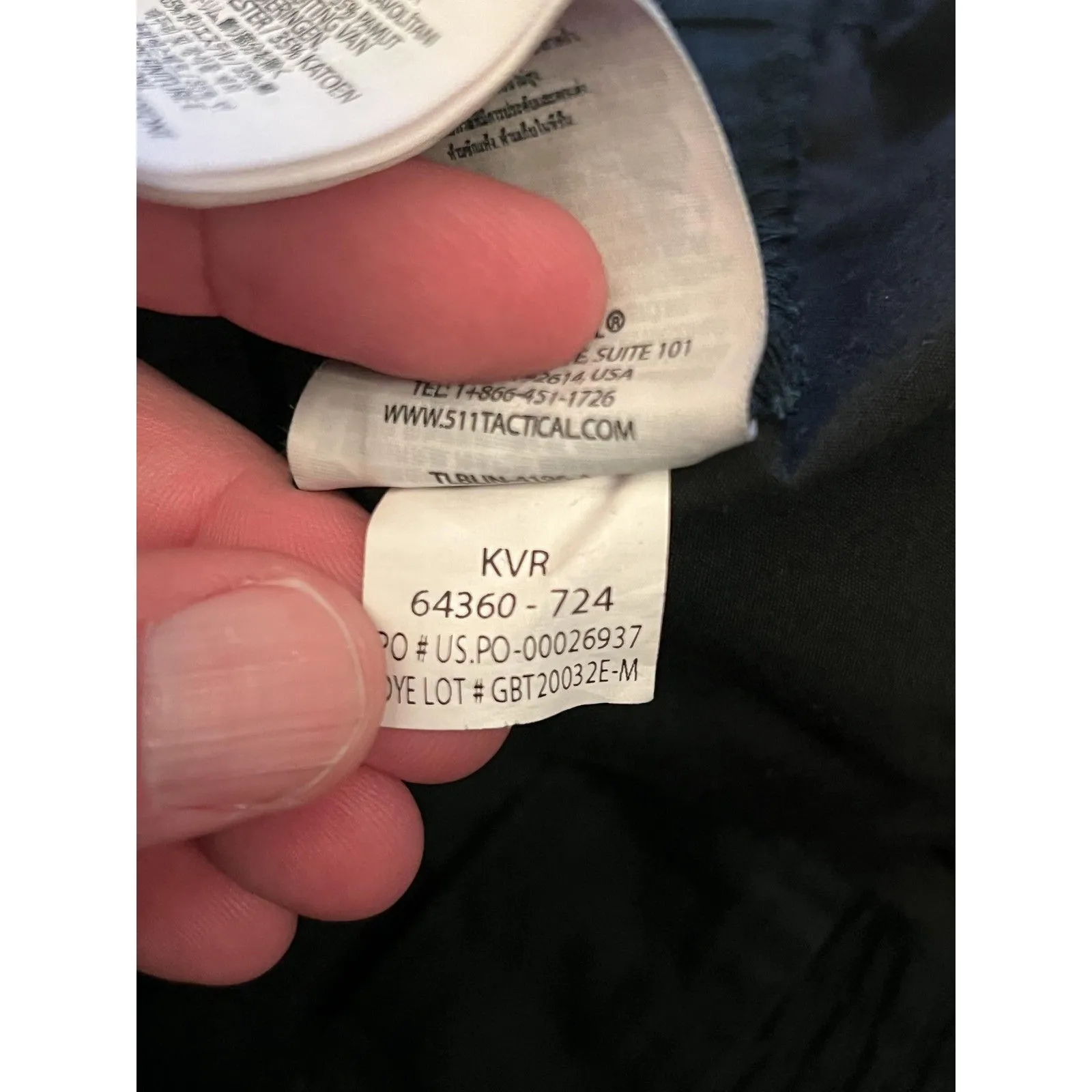 5.11 Tactical Pants Womens 20 Long Blue Cargo Elastic Waist Work Pockets - Image 10