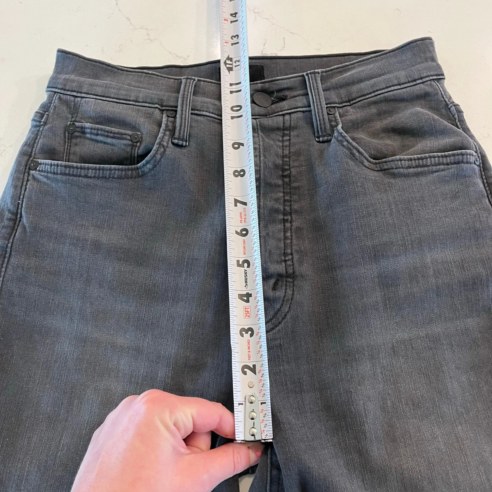 Mother Denim The Tripper Ankle Jeans in Lighting Up Lanterns Size 26 Black - Image 13