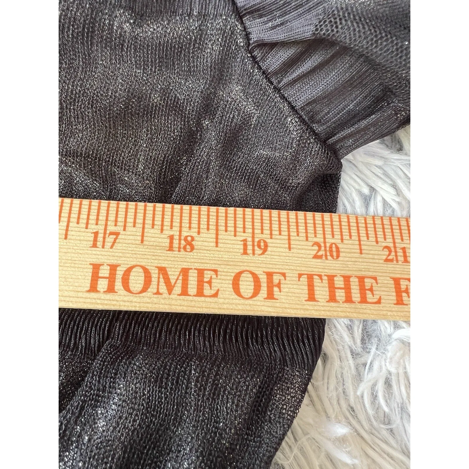 St John Couture Sheer Black Metallic Lined  Dress Old Money Yacht Club Steampunk - Image 10