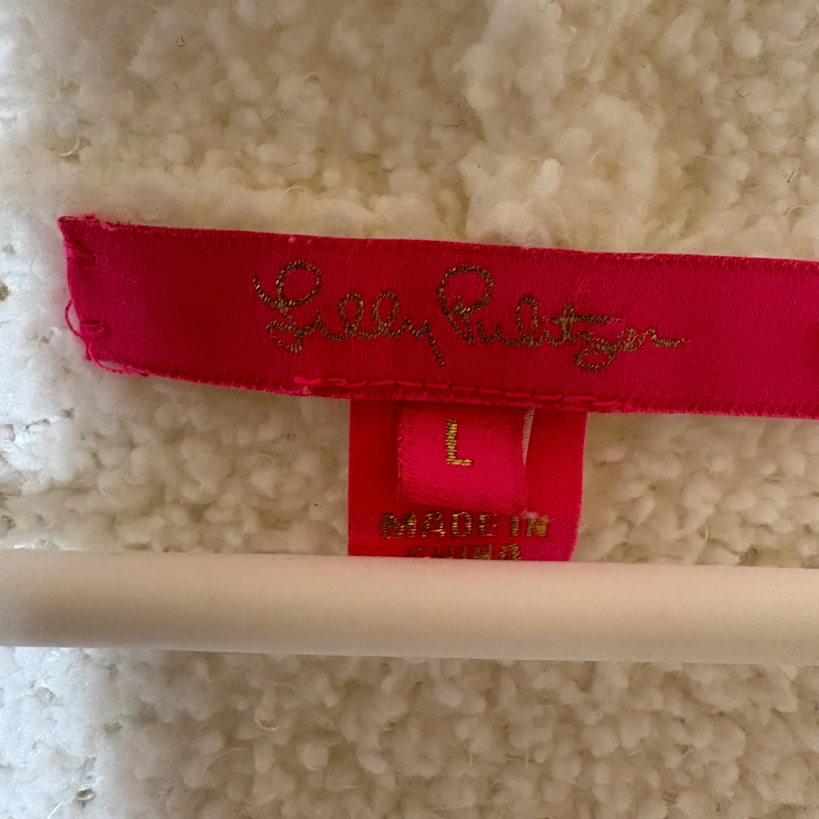 Lilly Pulitzer Bouclé Open Front Cardigan in White Size Large - Image 4