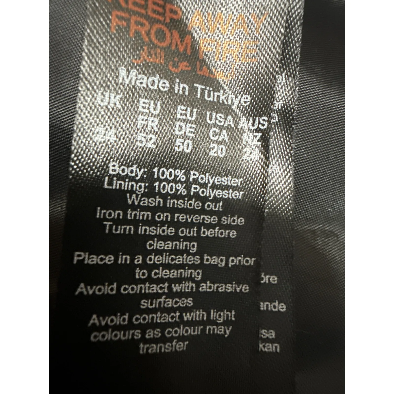 Nasty Gal Satin Printed Cinched Waist Multicolor Long Sleeve Blazer Jacket 20 - Image 6