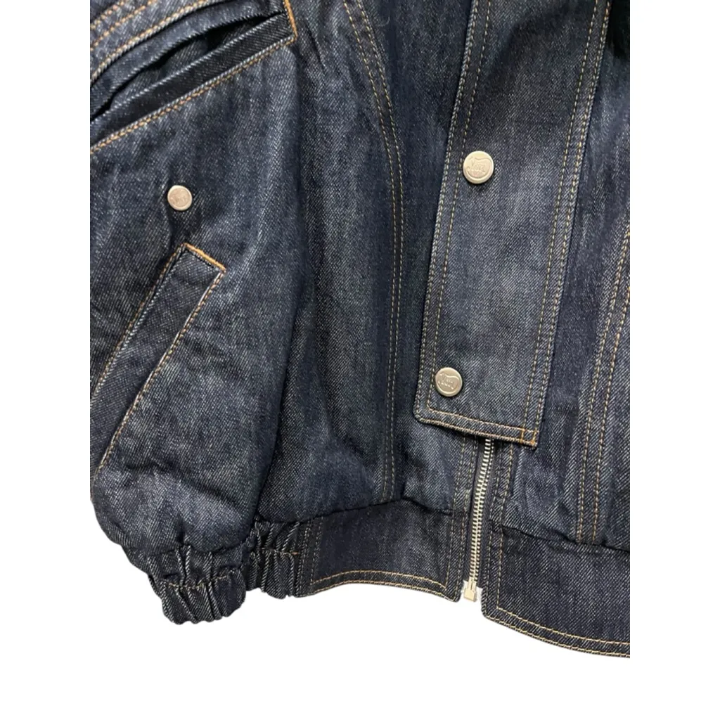 VTG NWT Von Dutch Denim Beaded Laurence Jacket Size Med Unisex Cougar Dead Stock - Image 5