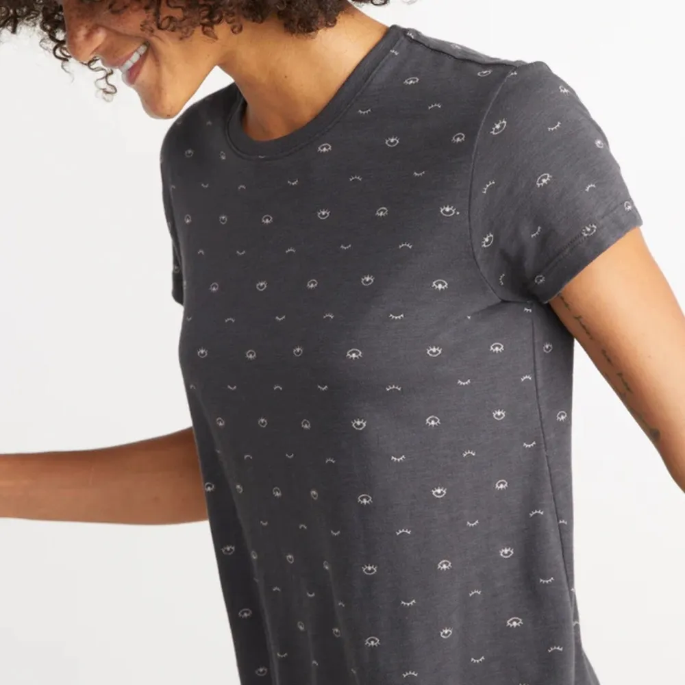 Marine Layer Swing Crew in Phantom Eye Print Sold Out Online Size XS Grunge Punk - Image 3