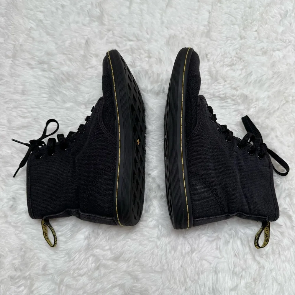 Dr. Martens Shoreditch AirWair Canvas Sneakers Size 6 Black Combat Boots - Image 7