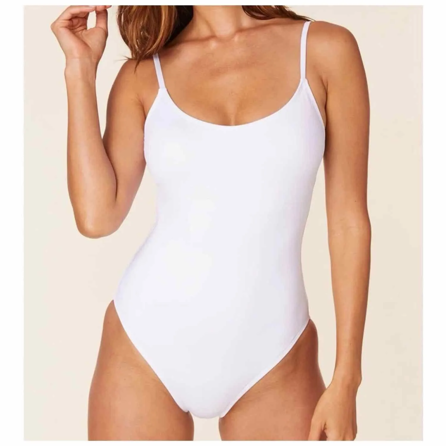 Andie The Amalfi Long Torso One-Piece Swimsuit White Size XXX LT - Image 9