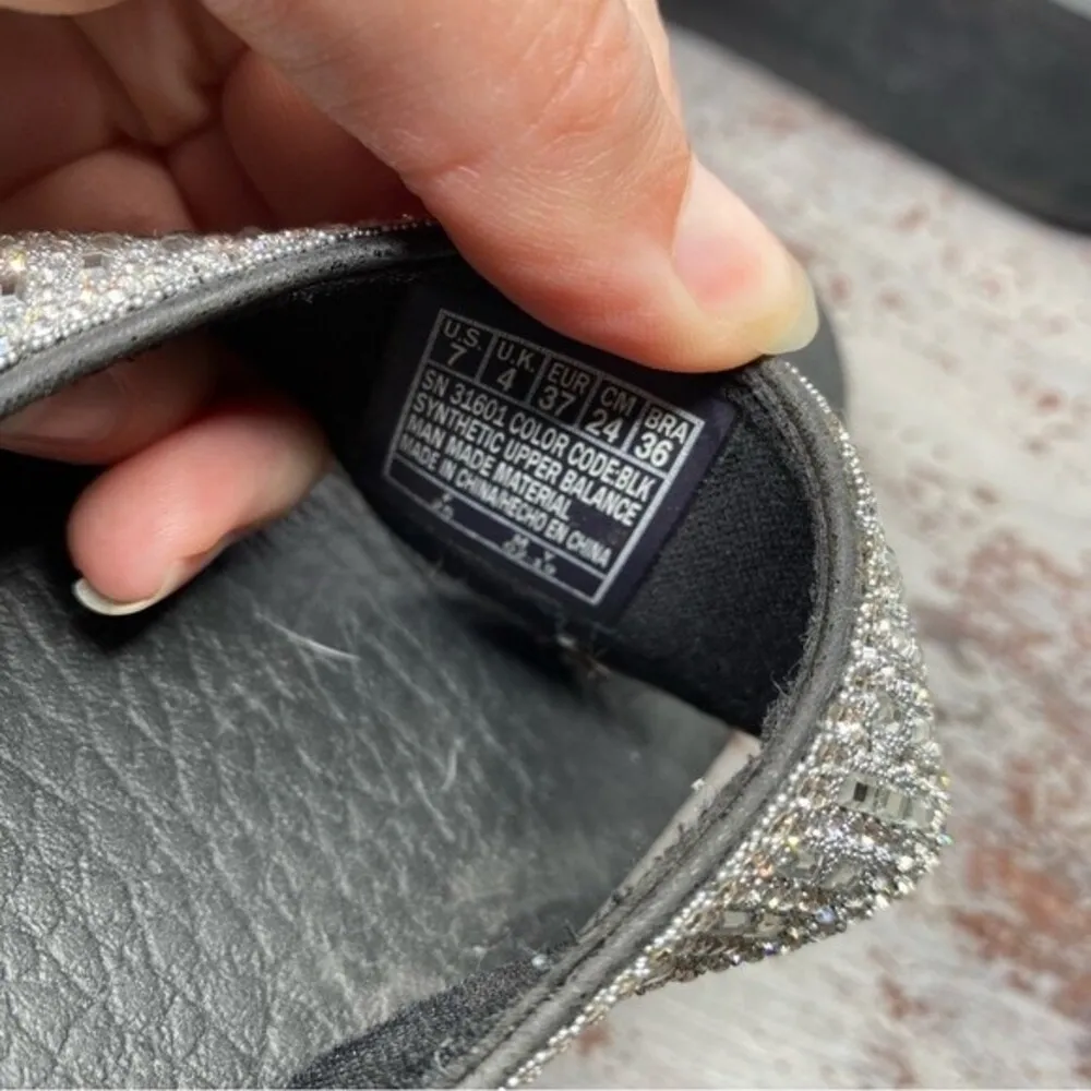 Skechers Silver Rhinestone Stud Platform Sandals 7 - Image 3