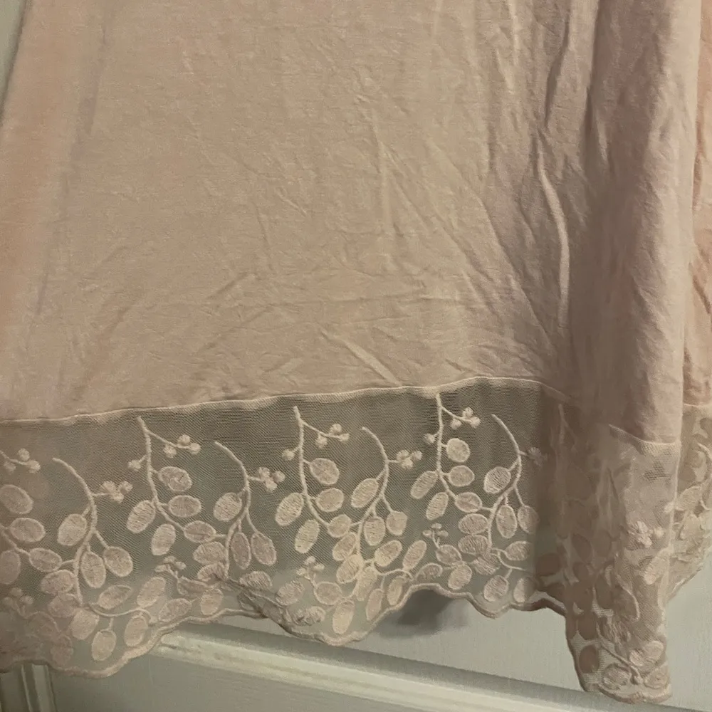 Matilda Jane Pink Lace Trim Slip Dress Nightgown Sz S - Image 3